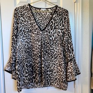 Animal print blouse